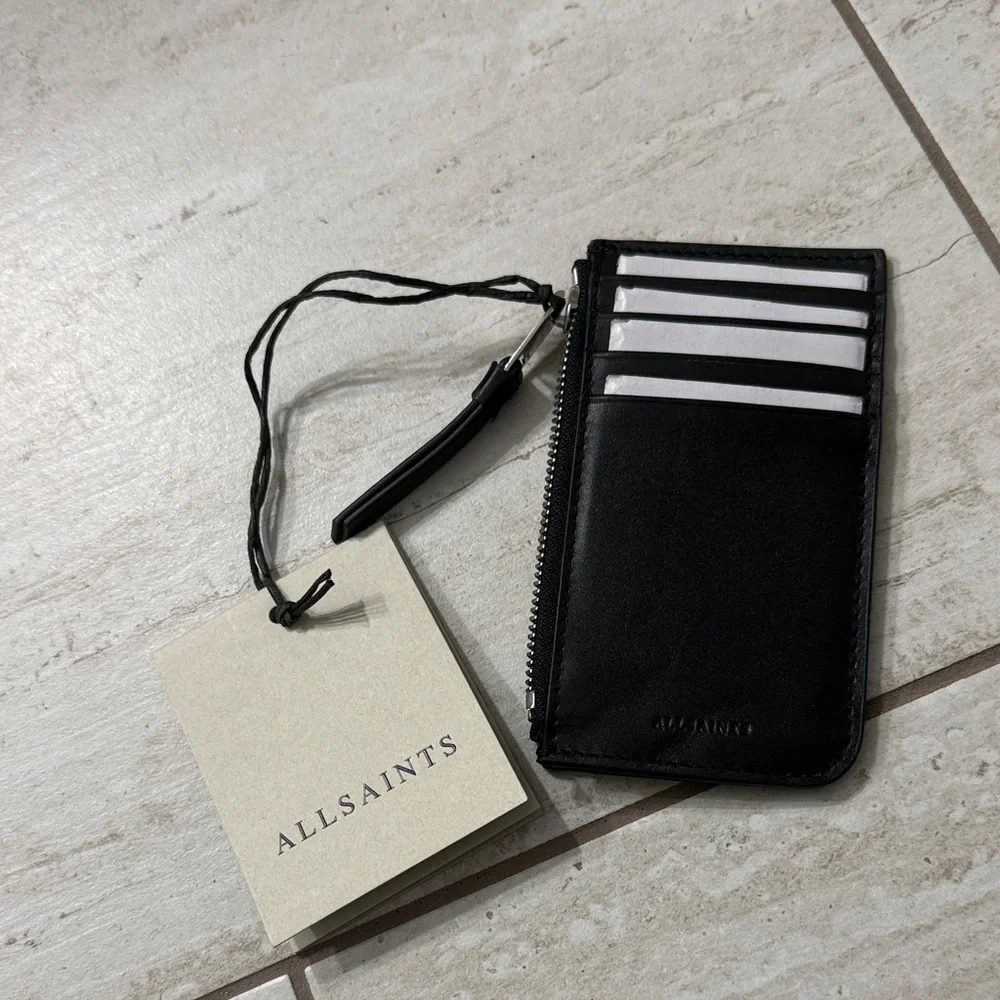 All Saints Black Card Holder with Zipper..NWT..
Leather - Picture 1 of 7